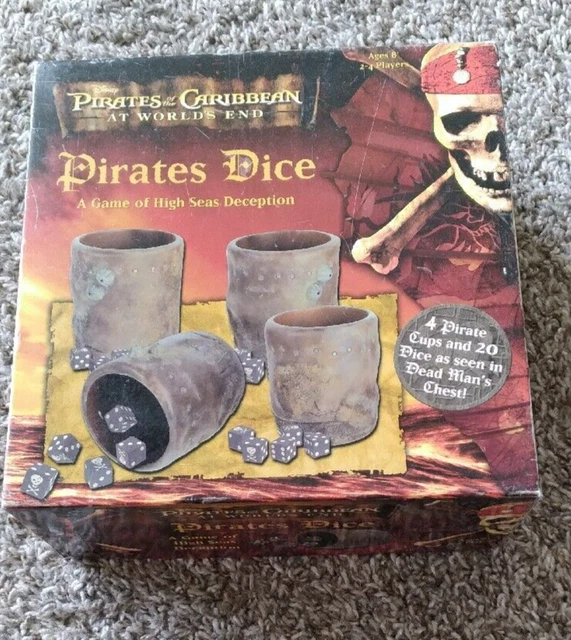 DISNEY PIRATES OF the Caribbean Pirates Dice Game Dead Man's Chest 100