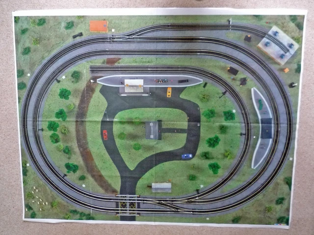 HORNBY 00 GAUGE 6 x 4 LAYOUT R771 MIDIMAT TRAKMAT WITH NICKEL