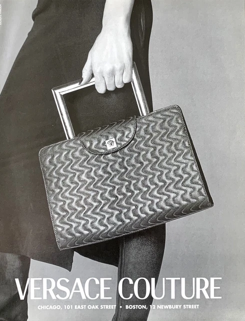 1997 VERSACE Couture Photography by Richard Avedon Original Magazine PRINT AD