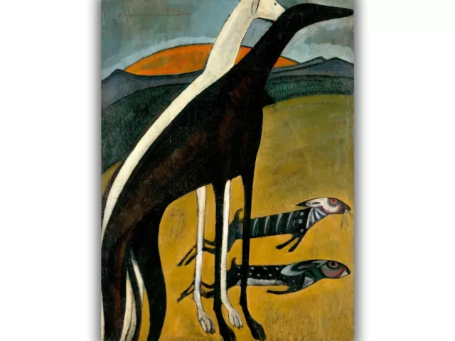 Greyhounds by Amadeo de Souza Cardoso Giclée Canvas Print; Multi-Size