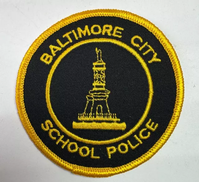 Baltimore City School Police Maryland MD 3.25" Patch O4