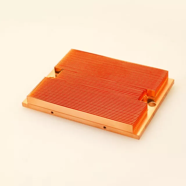 Pure Copper Heat Transfer Heatsink 3.85"L x 2.85"W x 0.4"H