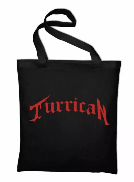 Turrican Sac en Toile de Jute Logo Geek Retro Sac en Coton Game Gamer