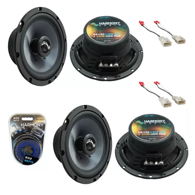 HA-65 Toyota Tundra 03-14 6.5" 300W, 800W Speaker Sub Amp & 10 Gauge Amp Kit