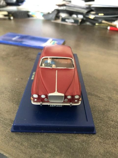 Tintin L'ile Noire 1/43Eme Atlas 1962 Jaguar Mk X