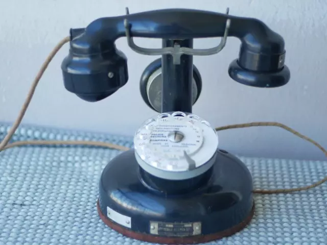 Téléphone PTT  Ericsson Ancien Mod 1934 Bakélite