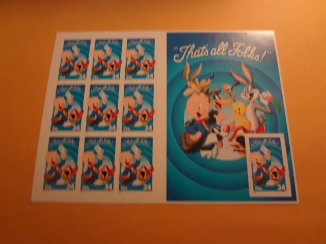 # 3534 Porky Pig - Looney Tunes - Mnh Full Sheet Pane