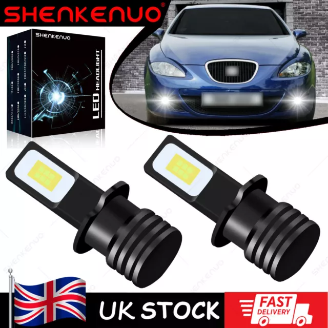 For Seat Leon 1P1 - 2PC 80w H3 Xenon White Front Led Fog Lights Bulbs Lamp HKB