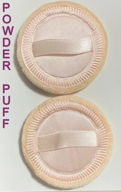 Powder Puff Cosmetic Makeup Face Sponges Beauty Foundation Compact Pack of 2 New