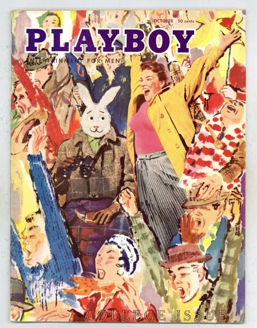 PLAYBOY MAGAZINE OCTOBER 1955, Anita Ekberg Centerfold, College Issue