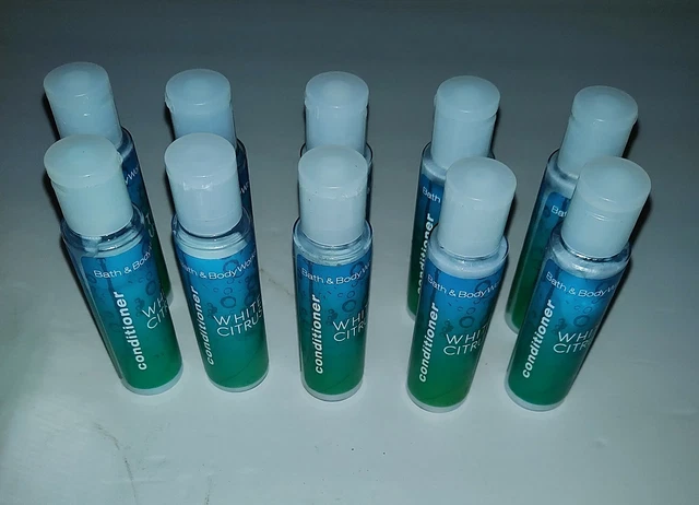 Bath & Body Works WHITE CITRUS Conditioner Travel Size Lot of 10 (.75oz)