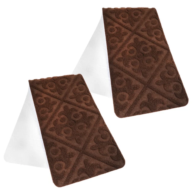 2 pz tappeto antiscivolo gradini scale per gradini in legno caffè