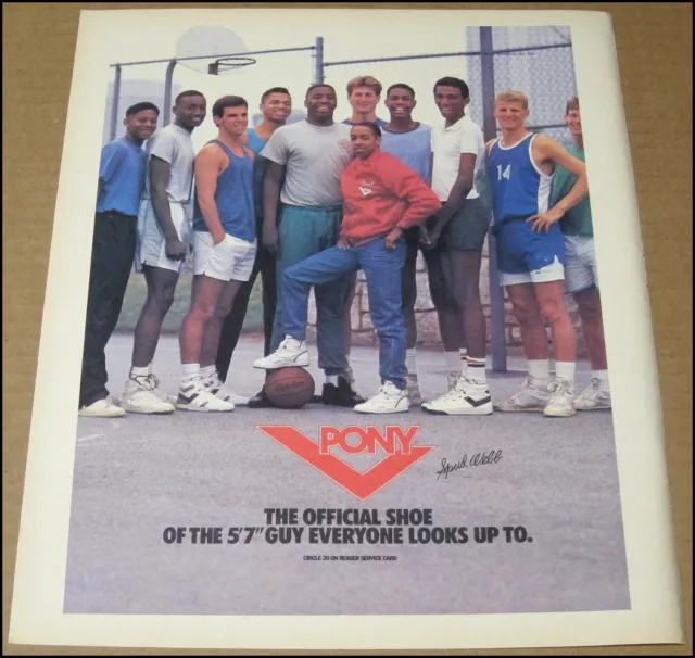 1987 SPUD WEBB Pony Basketball Shoes Vintage Print Advertisement 11.95 PicClick CA