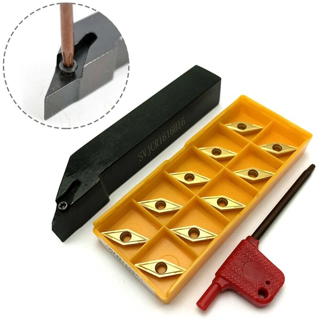 Utensile Del Tornio Inserti Carburo SVJCR1616H16 Codolo Diametro 16mm Porta