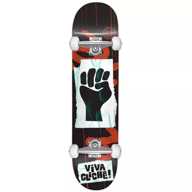 Cliché Skateboard Komplettboard Viva Cliché 7.75 " (Rosso Nero)