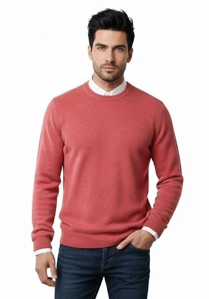 Pull homme col rond maille fine 100 % cachemire fabriqué en Italie 10 couleurs Pull homme col rond maille fine 100 % cachemire fabriqué en Italie 10 couleurs