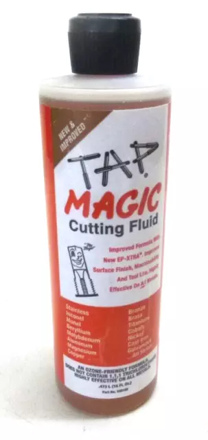NEW! TAP MAGIC Cutting Oil: 16 oz, Squeeze Bottle, Yellow, 300°F, 10016E