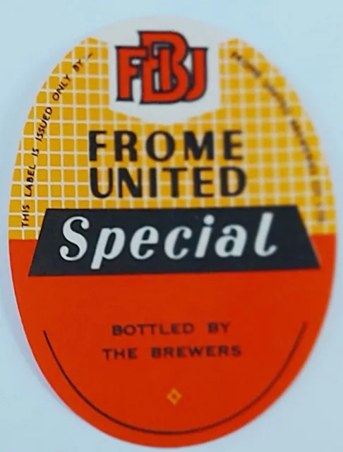 Frome United Breweries Specia bottle label