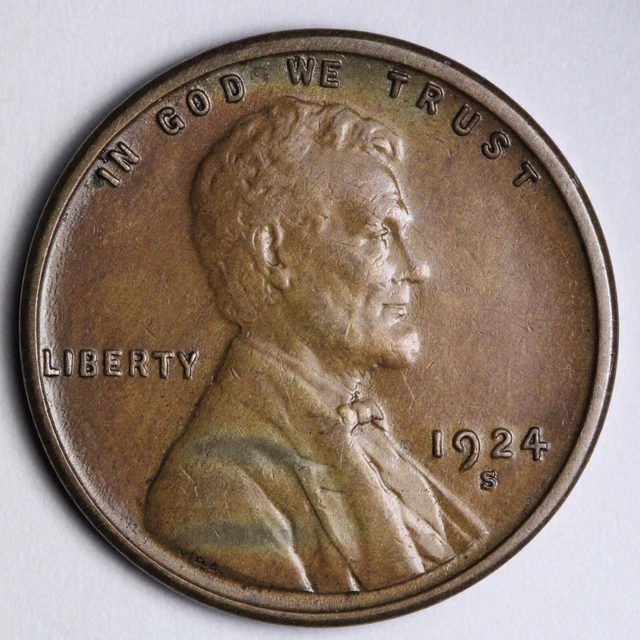 1924-S Lincoln Wheat Cent Penny CHOICE UNC *UNCIRCULATED* MS E142 KEQ