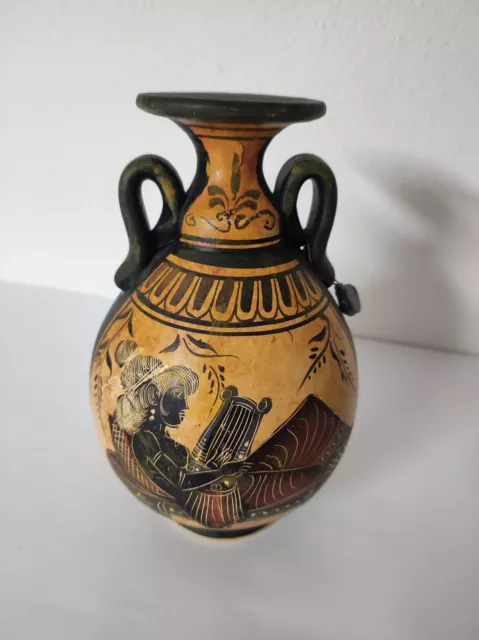 Griechische Keramik Vase Bleiplombe Hand Made In Greece