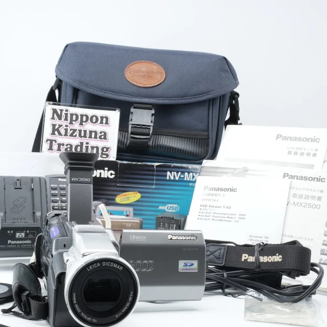 PANASONIC NV-MX2500 PLATA 3CCD MiniDV Videocámara 10x Zoom Óptico