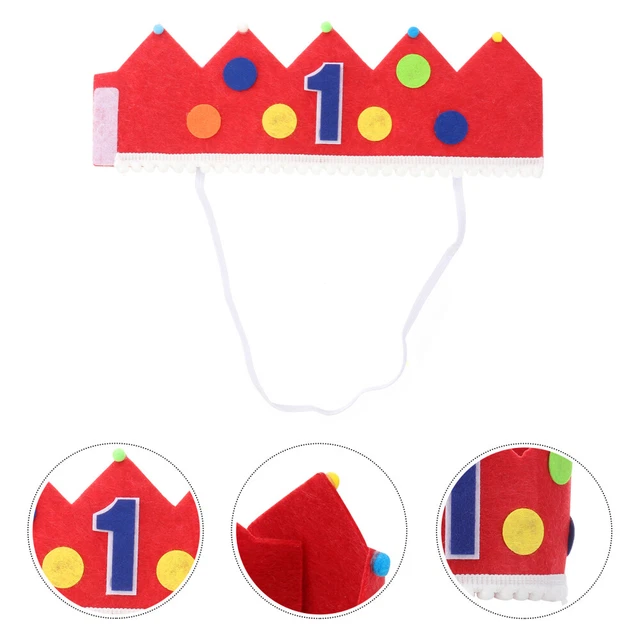 Décoration Fête Bébé Non Tissé NICENEEDED Chapeau Couronne Pour 1er Anniversaire Chapeau De Couronne Réutilisable Bébé Décoration Fête Bébé Non Tissé NICENEEDED Chapeau Couronne Pour 1er Anniversaire Chapeau De Couronne Réutilisable Bébé