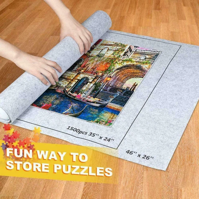 Tapis De Rangement Enroulable Pour Puzzles - Grand Format En Feutre - Neuf, Idéal Pour Passionnés