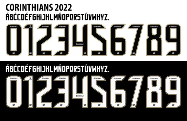 Name&Number Set For Corinthians SP Brazilian Seria A 2022 Home/Away Football