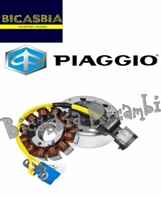 58059R - Original Piaggio Stator Und Schwungrad 125 Jugendstil 4T Rst Ptt -