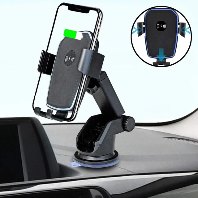 10W Qi Ladestation Handyhalterung Auto &Ladefunktion Wireless Charger [Saugnapf]