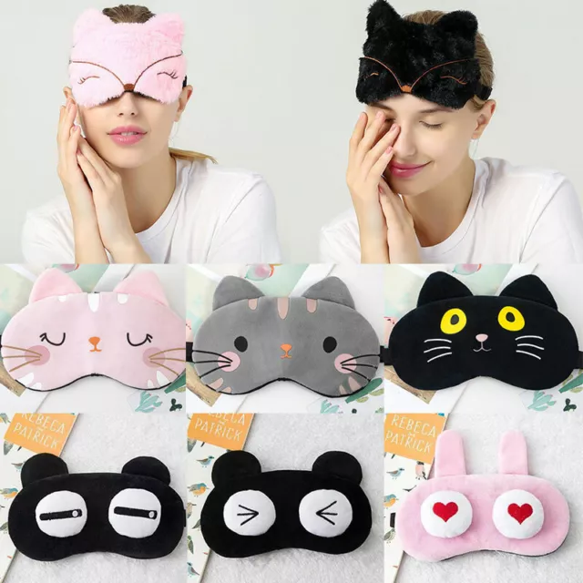 Blindfold Eyeshade Eye Sleep Mask Cute Cover Cartoon Ice Kids Printing Logo