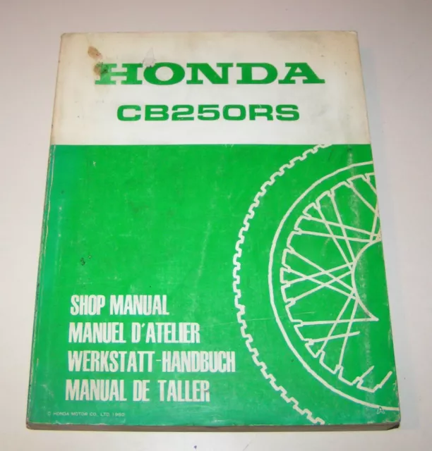 Werkstatthandbuch / Service Handbuch - Honda CB 250 RS - Ausgabe 1980