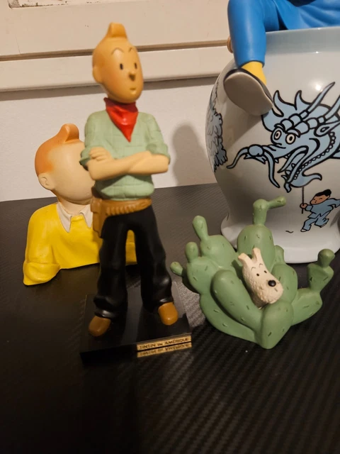 Figurine - Tintin et Milou debout,marie Leblon /moulinsart - Resin - auction online