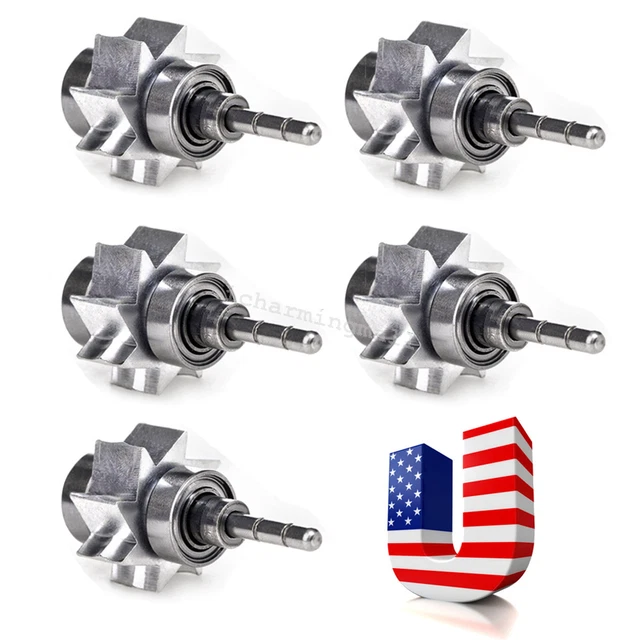 5XProfessional  Dental Cartridge Air Turbine Rator Large Torque Head Push Button
