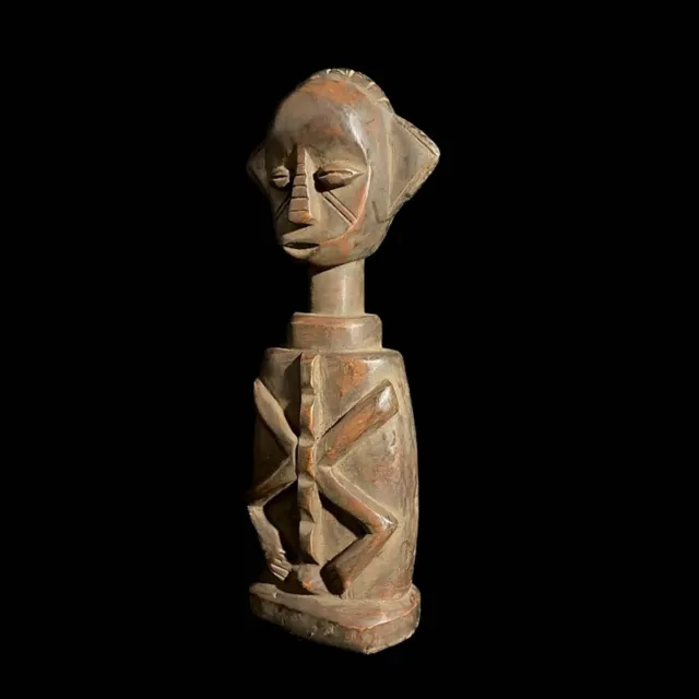 African Tribal Art Carved statue tribal wood Power Figure Nkisi N'kondi-8049