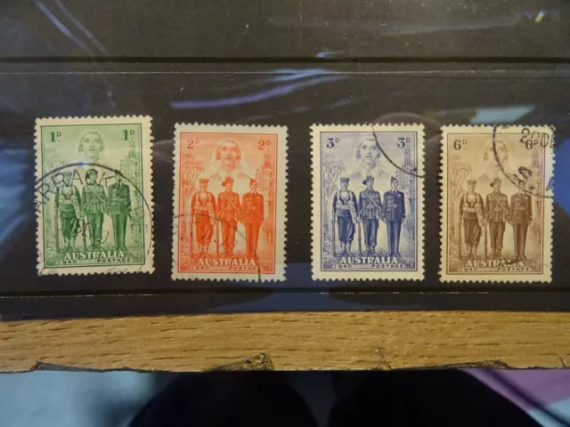 Australia .1940 Australian Imperial Forces, Used Set See Pictures