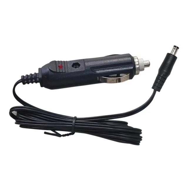 1.2 m 12V DC Car Charger Power Suppy Cable Cigarette Lighter Plug 5.5mm x 2.1mm