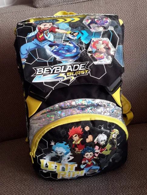 Seven Zaino Scuola Estensibile Beyblade Burst Con Cards Sfogliabili