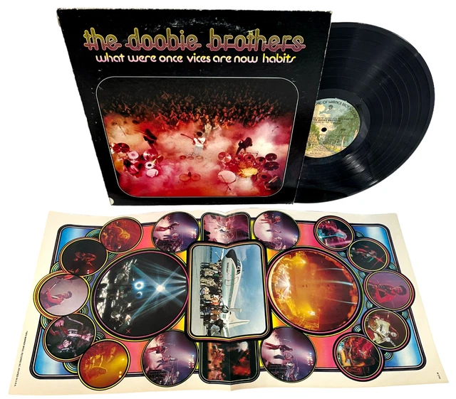 The Doobie Brothers - What Were Once Vices Are Now Habits LP Vinyl w/ Poster EX