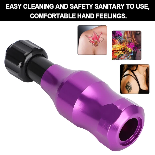 (purple)25mm Tattoo Grip Light Weight Tattoo Machine Grip Durable Cartridge