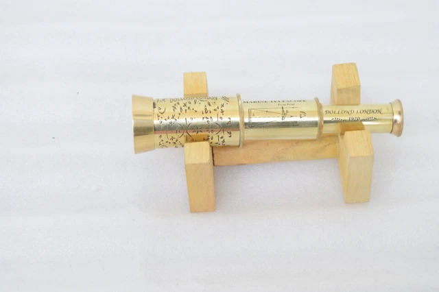 Brass  Handheld Vintage Nautical Telescope Pirate NavigationW/ Stand Set Of 10