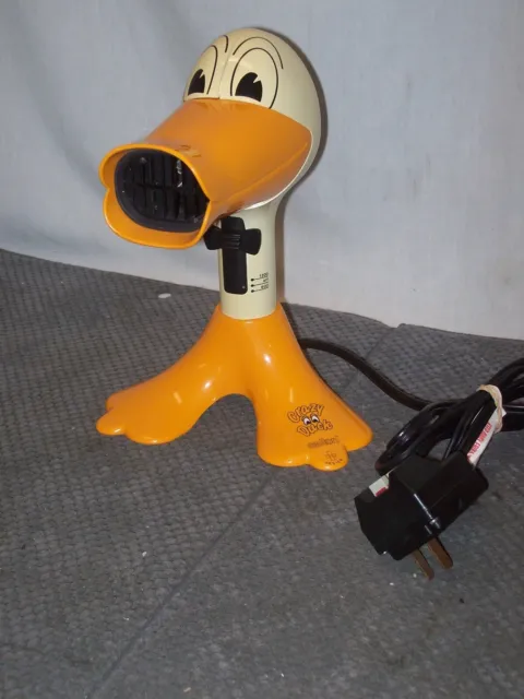 Vintage Salton Crazy Duck Hd5060 Hair Dryer With Stand**Tested**Free Ship