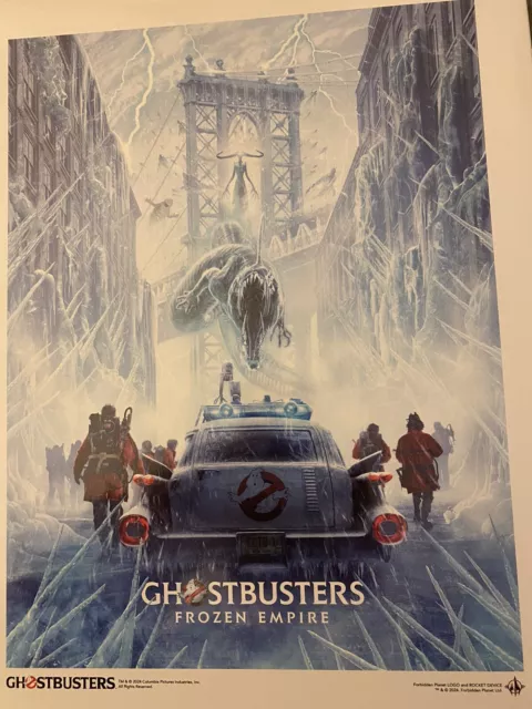 Ghostbusters  Frozen Empire   Art Print Film Poster