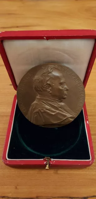 France Rare Charles Hermite Médaille Bronze Coffret Original par...