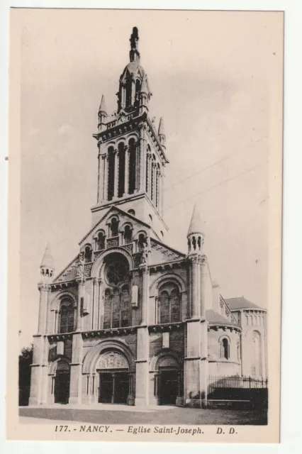 NANCY - Meurthe & Moselle - CPA 54 - Eglise Saint Joseph Rue de Mon Désert
