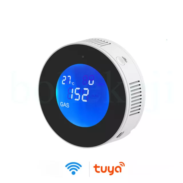 Wifi Smart Natural Gas Alarm Sensor Gas Leak Detector bohekeji Tuya UK