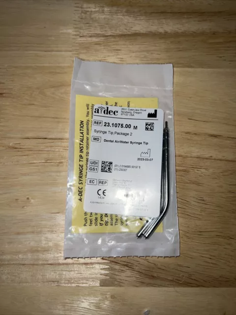 ADEC dental air water syringe tip new never opened 23.1075.00