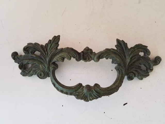 door pull Cabinet handle Hardware Brass ornate drawer Furniture Knob 7.5"