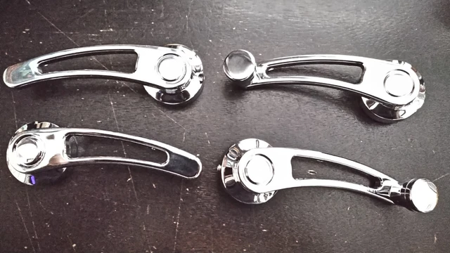 Vintage Custom Chrome Door & Window Handles Set Fit 28-48 GM & 49-74 VW "New"