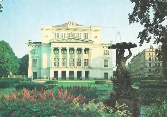 alte AK Akademisches Theater - Riga ungelaufen Ansichtskarte cdg1743j